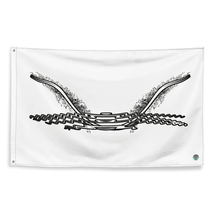 Flag - White - HApex Gear White Logo product image (2)