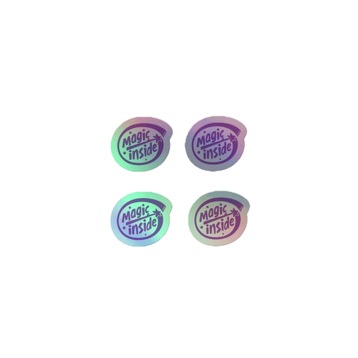 ◖006◗ magic inside holo sticker 4 minis product image (1)