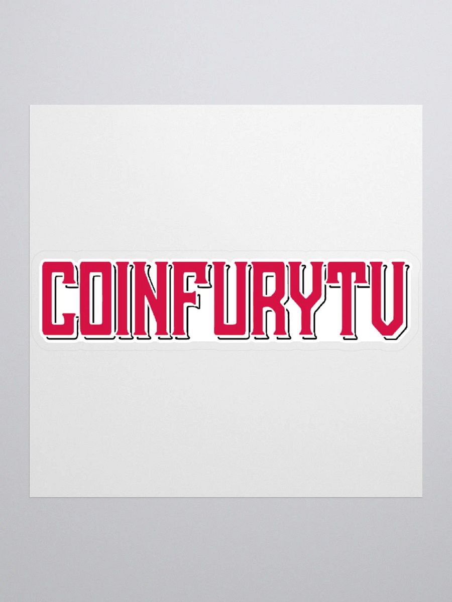 CoinFuryTV Branded Sticker product image (1)