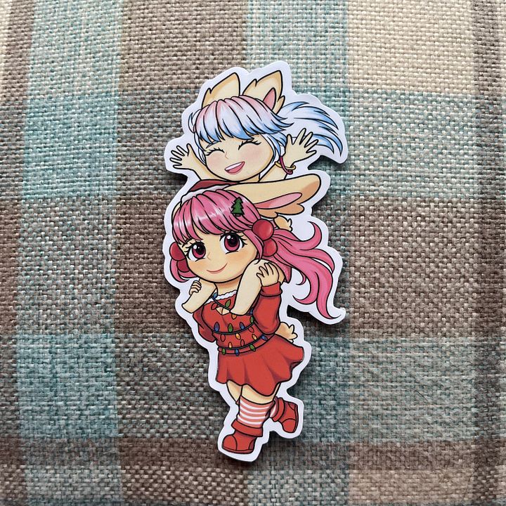 Noelle and Aurora Christmas Sticker product image (1)