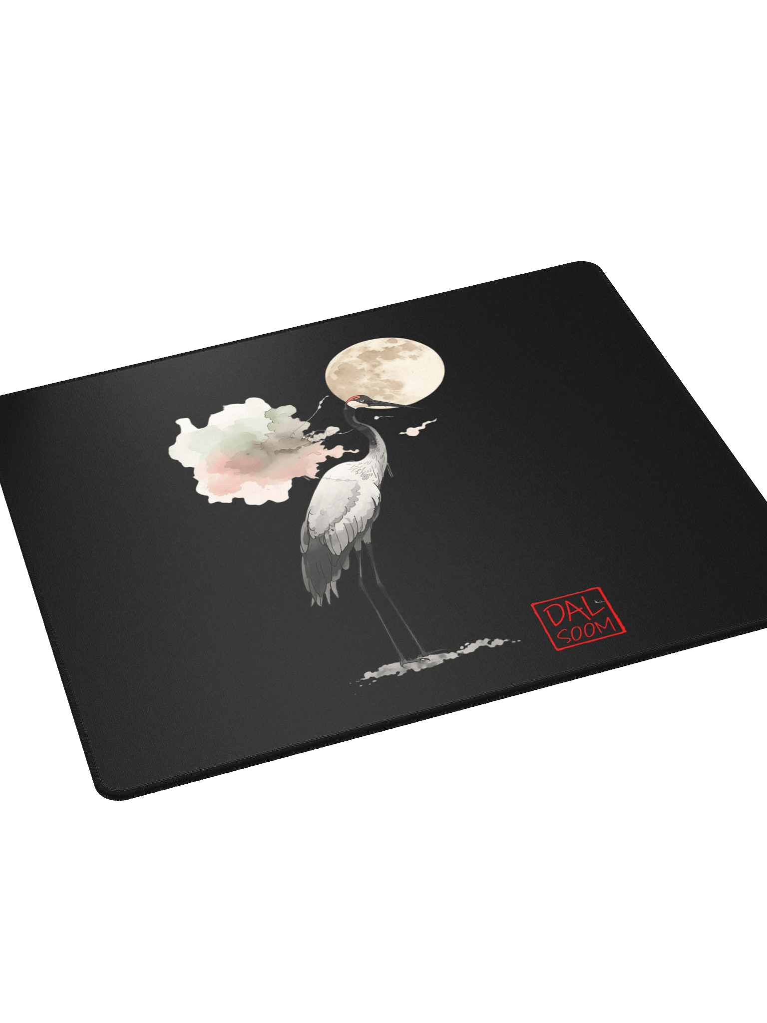 Moonlit Crane Gaming Mouse Pad product image (4)