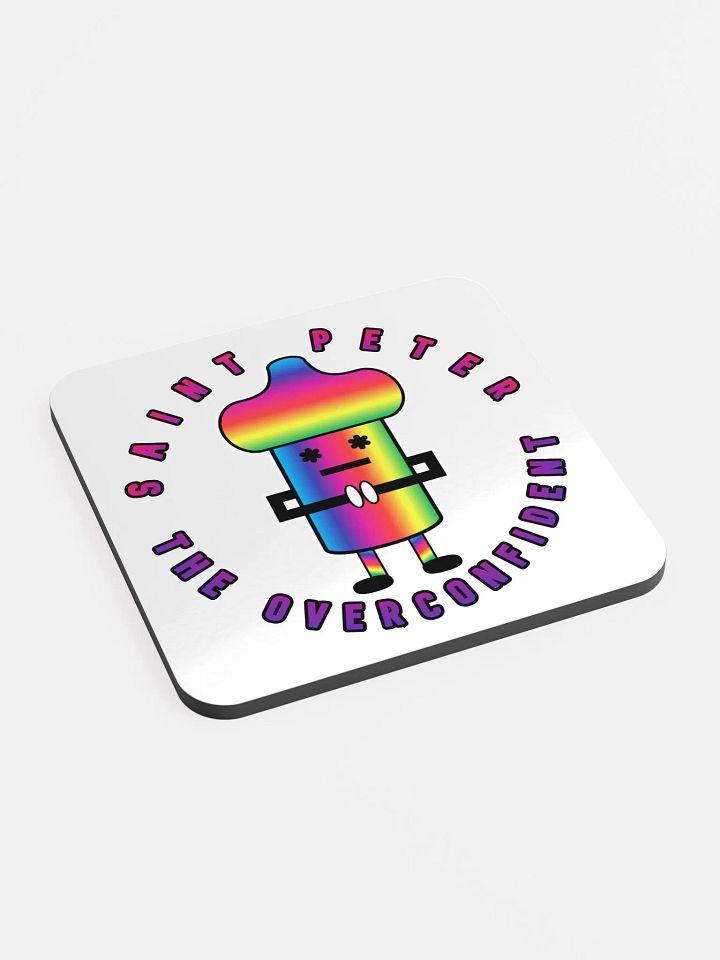 Saint Peter Glossed Cork Coaster product image (2)
