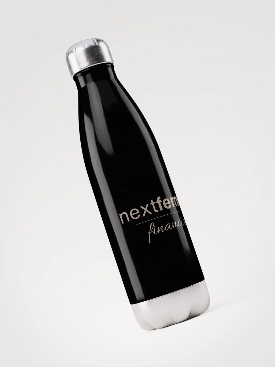 Stainless Steel Elegance Water Bottle with Taupe Logotype product image (3)