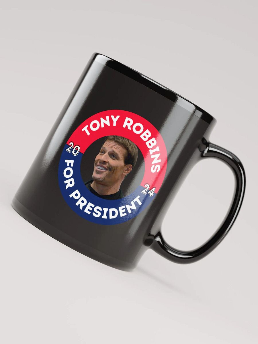 Tony Robbins for President 2024 Glossy Black Mug product image (7)