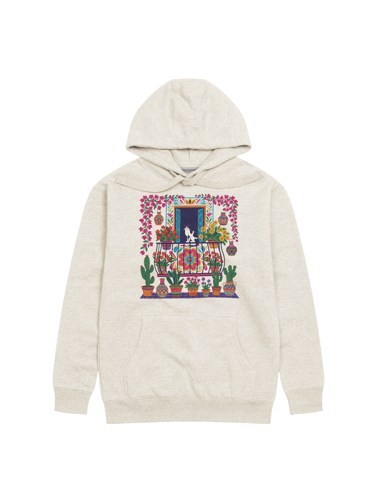 Balcony Cat Unisex Premium Hoodie product image (2)