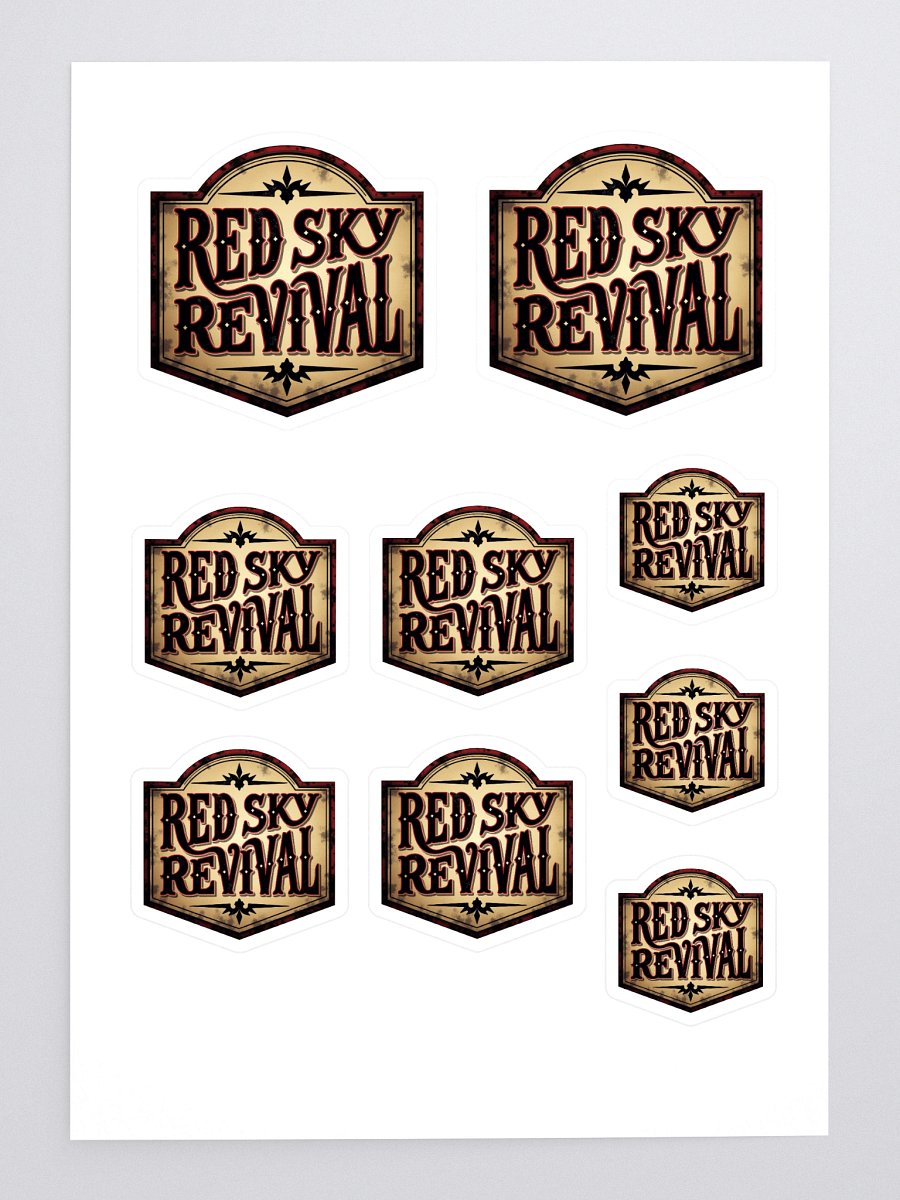 Red Sky Revival Sticker Sheet product image (3)
