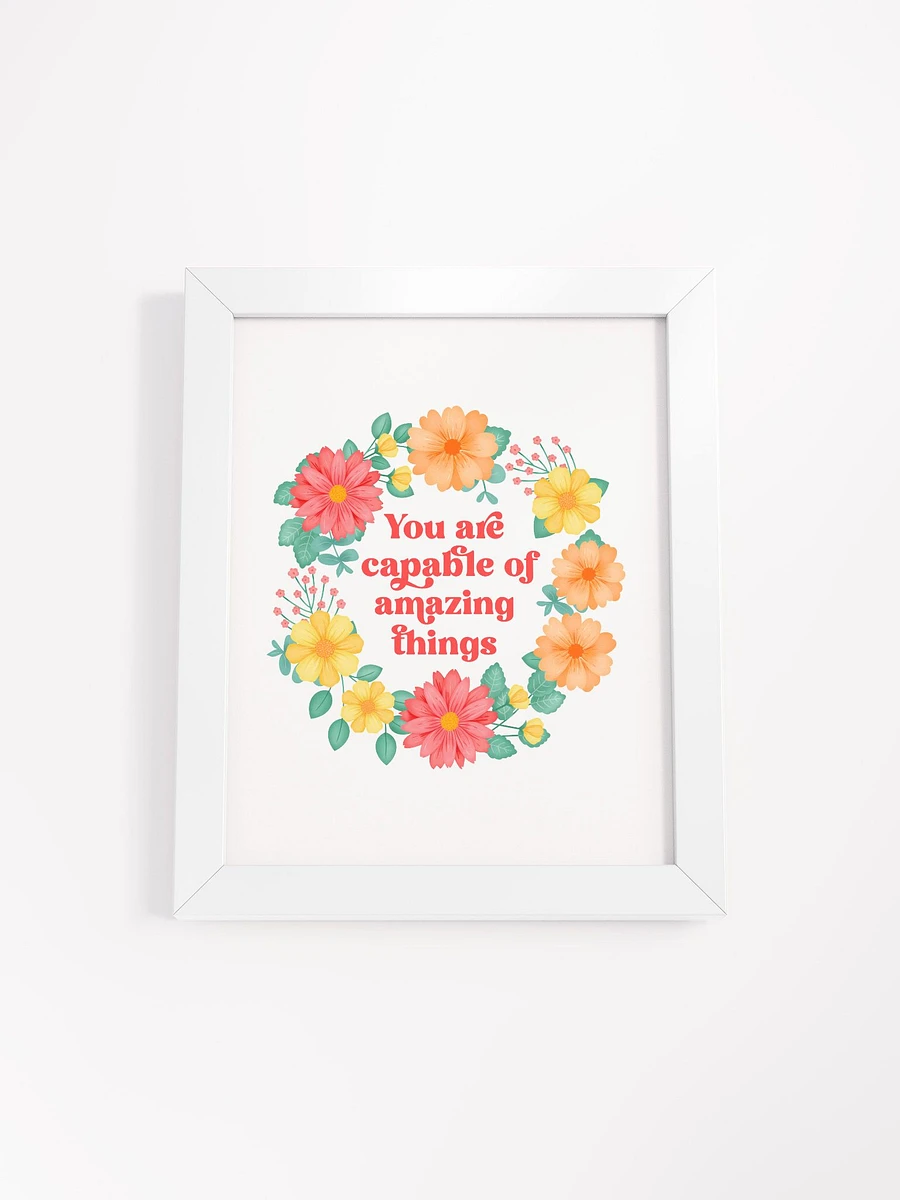 You are capable of amazing things - Motivational Wall Art White product image (4)