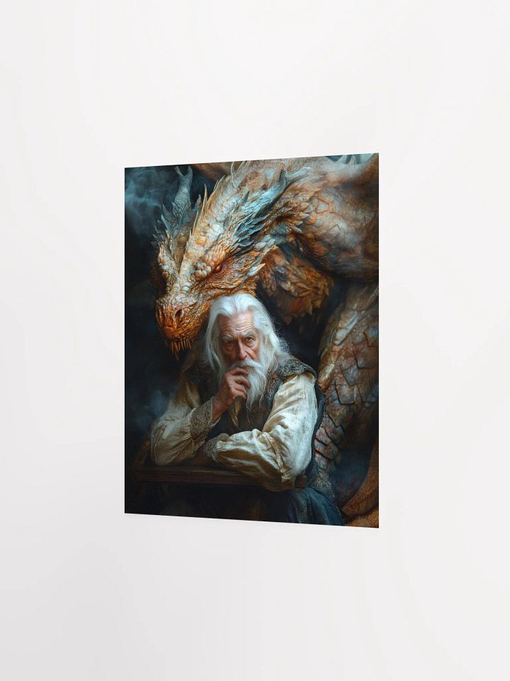 Elder man and his dragon 01 - Poster product image (11)