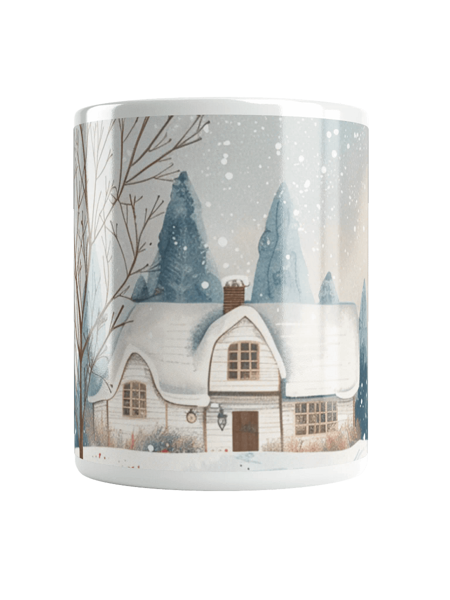 Snowy Winter White Glossy Ceramic Mug by Treasure Pie product image (6)