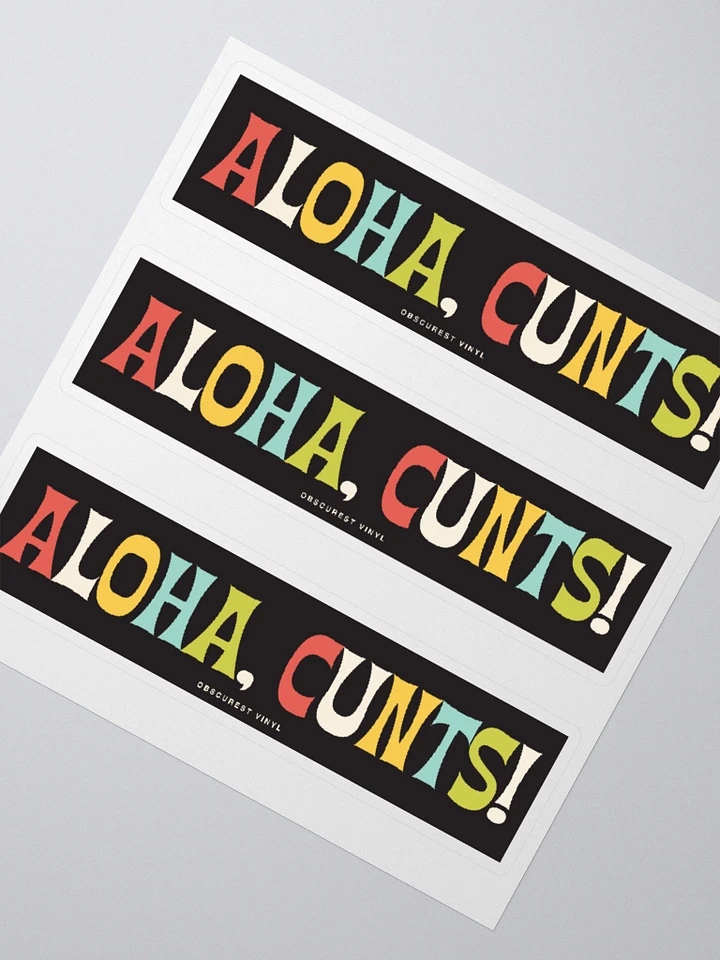 Aloha Cunts! Stickers product image (2)