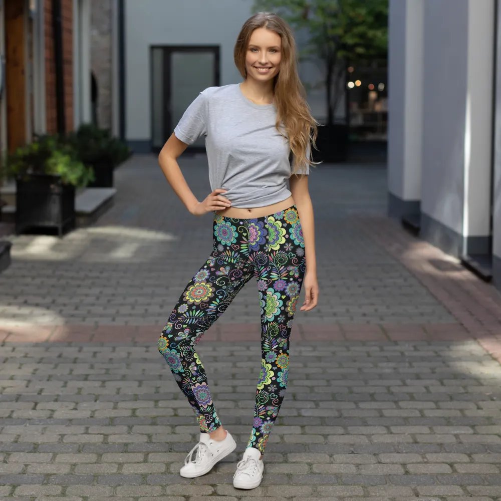 Mandala Flower Yoga Leggings product image (7)