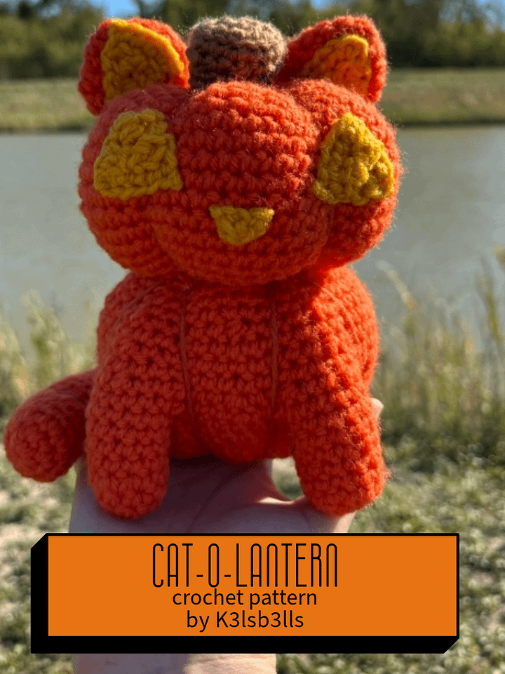 Cat-o-lantern Crochet Pattern product image (1)