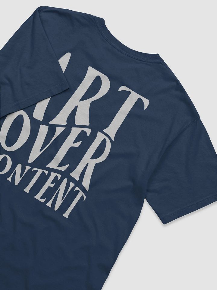 Art Over Content - T-shirt - Dark Mode product image (2)