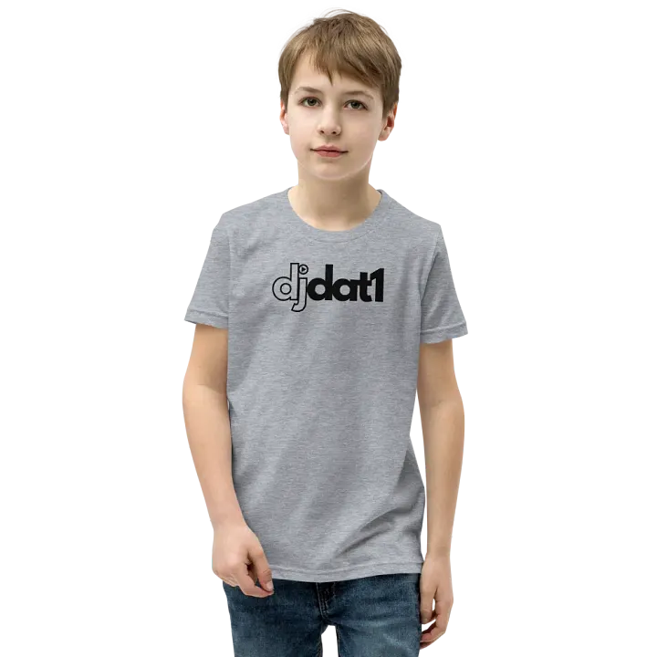 [DJDAT1] Youth T-Shirt (black logo) product image (5)