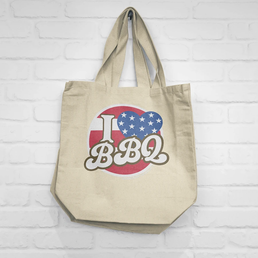 I Love BBQ Tote Bag - 1 side print product image (2)