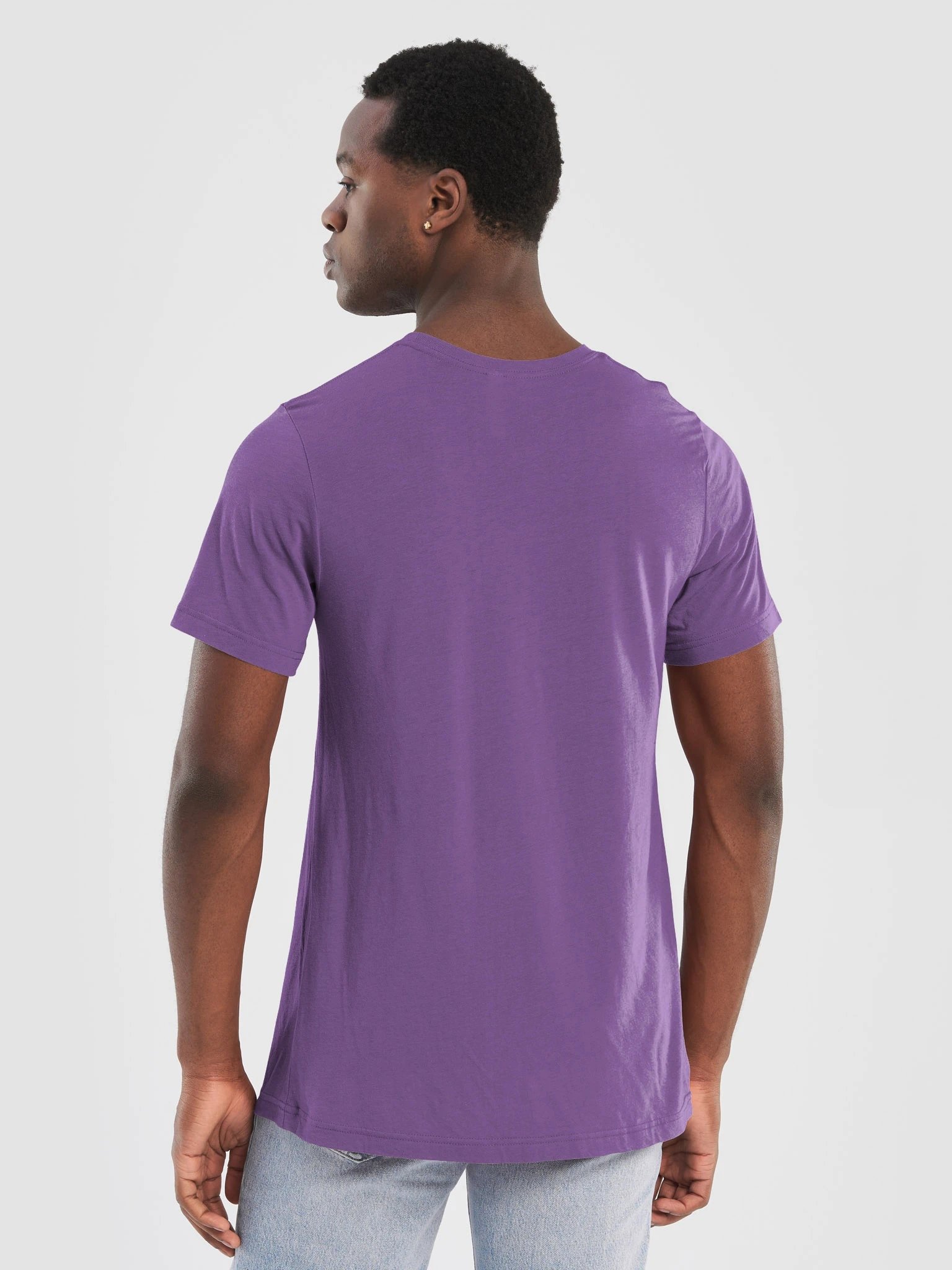 Plain Color Purple T-Shirt product image (2)