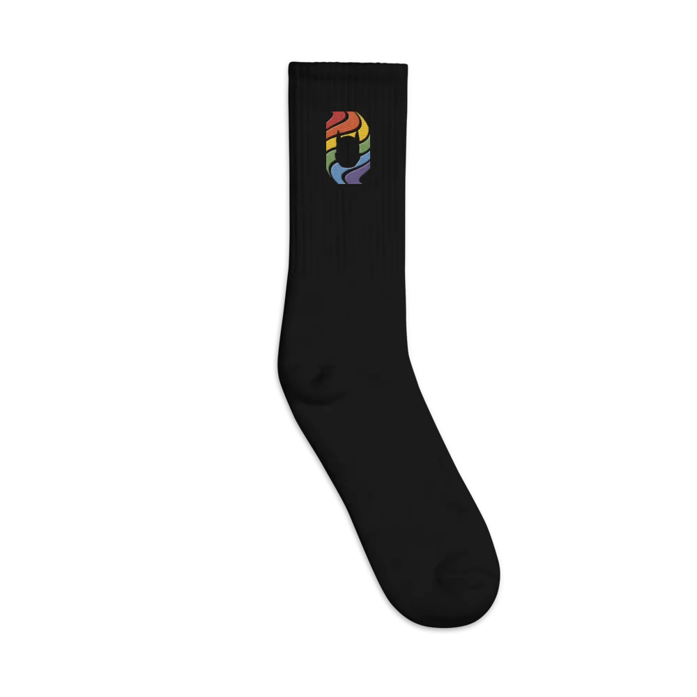 Pup in Rainbow - Embroidered Socks product image (2)
