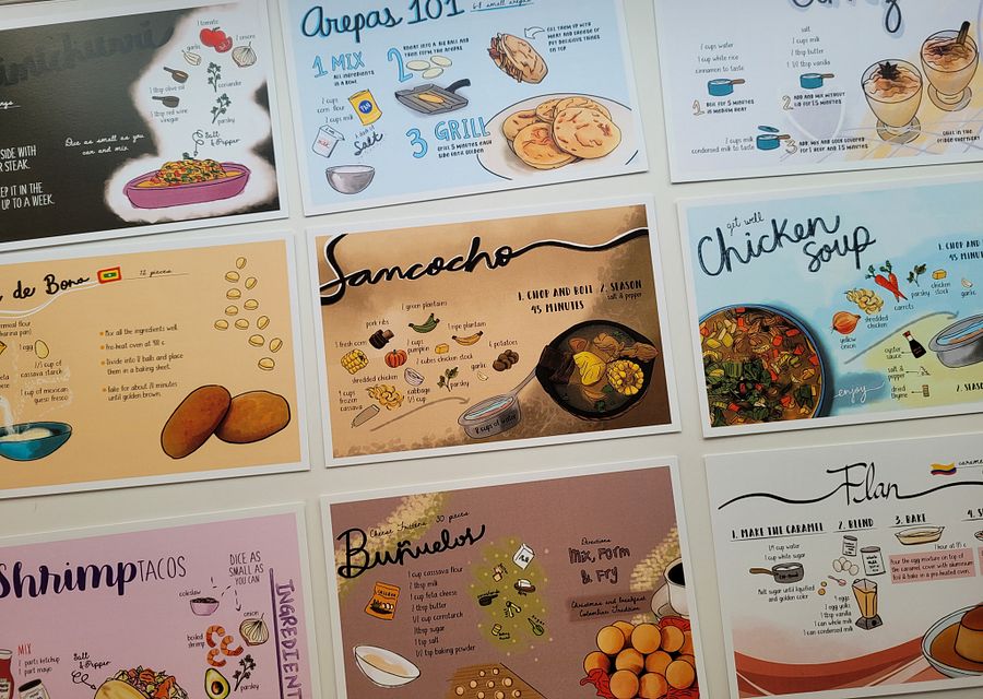 Caja de 57 Postales de recetas Latinas product image (10)