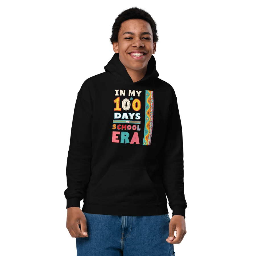 In My 100 Days of School Era Youth Hoodie product image (4)
