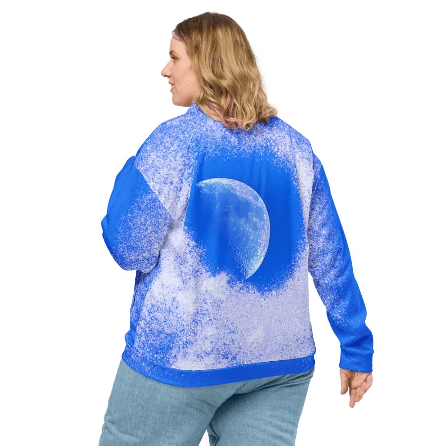 Disintegrating Moon Unisex Bomber Jacket product image (8)