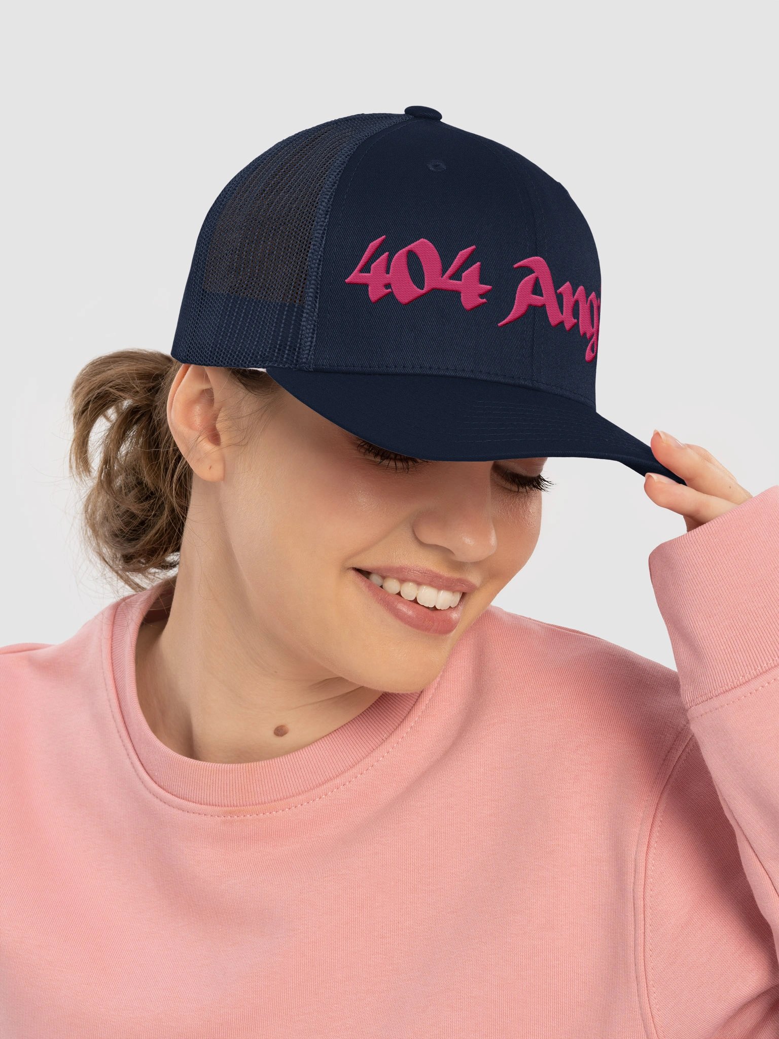 404 Angel Hat (Navy/Pink) product image (5)
