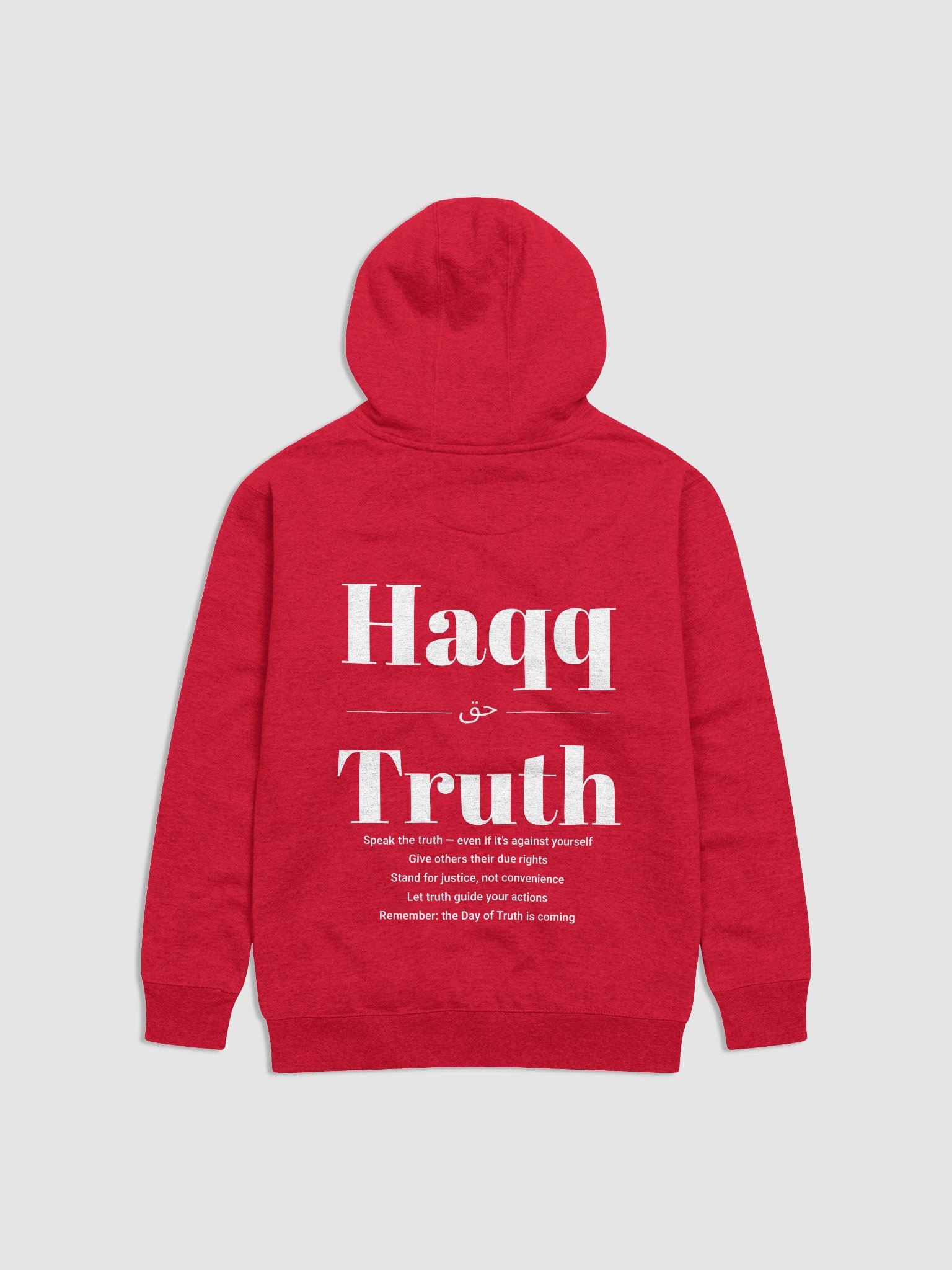Haqq/Truth Hoodie - Red v2 product image (1)