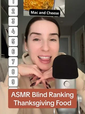Saw @asmrmya☁️ do this tag and had to try .. should I share my thanksgiving menu with you guys??! #asmr #thanksgiving #asmrgame #blindreact #whisper 