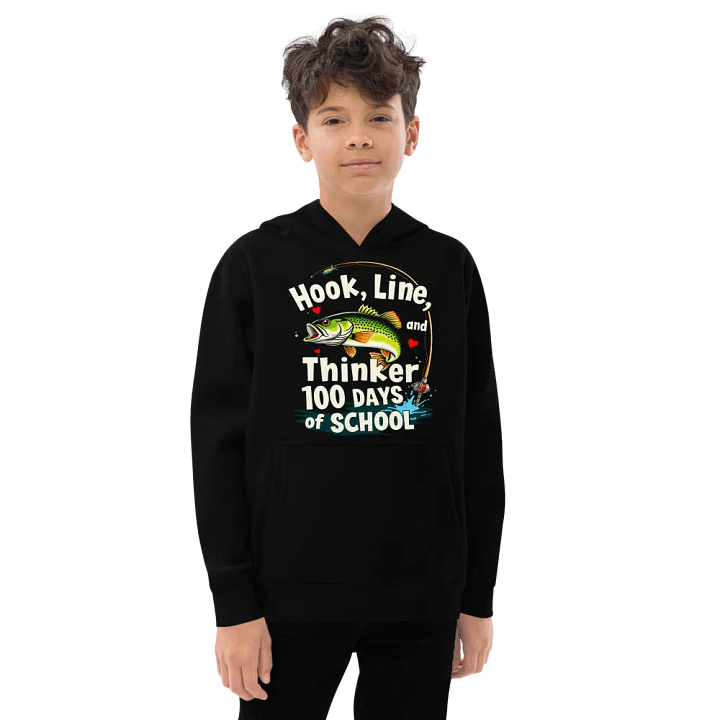 Hook, Line, Thinker 100 Days of School Youth Pullover product image (1)