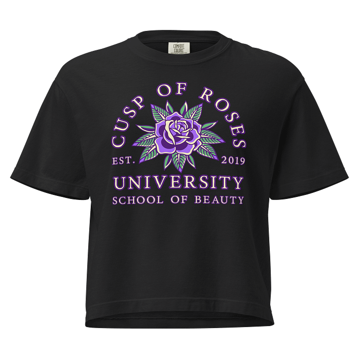 school of beauty | crop tee | virgo-libra cusp product image (1)