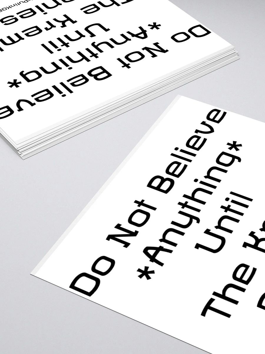 Kremlin denial stickers - No picture product image (10)
