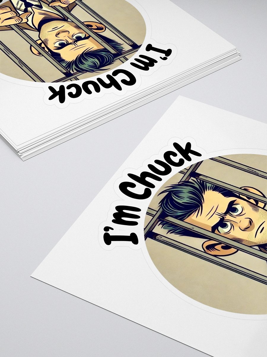 I'm Chuck And I'm Stuck! Kiss-Cut Sticker product image (4)
