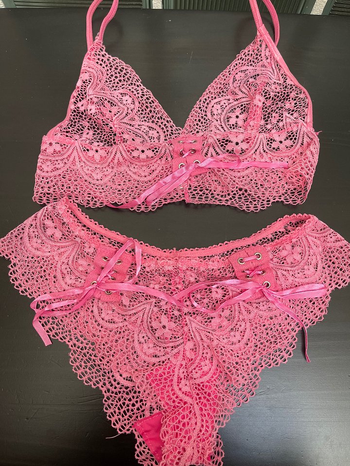 Pink Lace Lingerie Set product image (1)