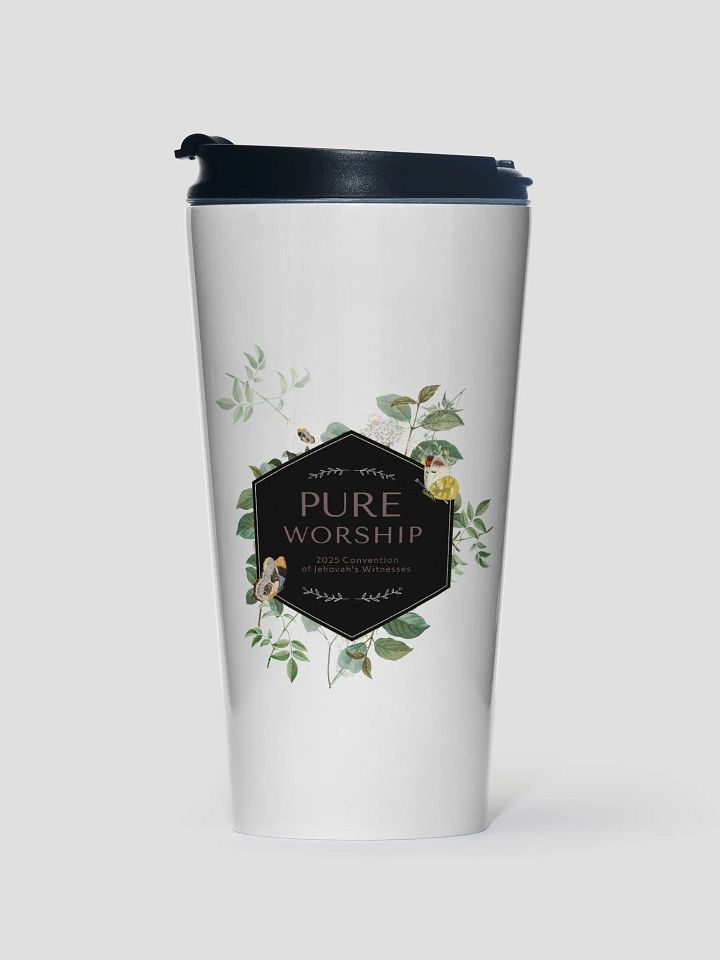 "Pure Worship" 2025 Convention | Botanical Stainless Steel Travel Mug product image (1)