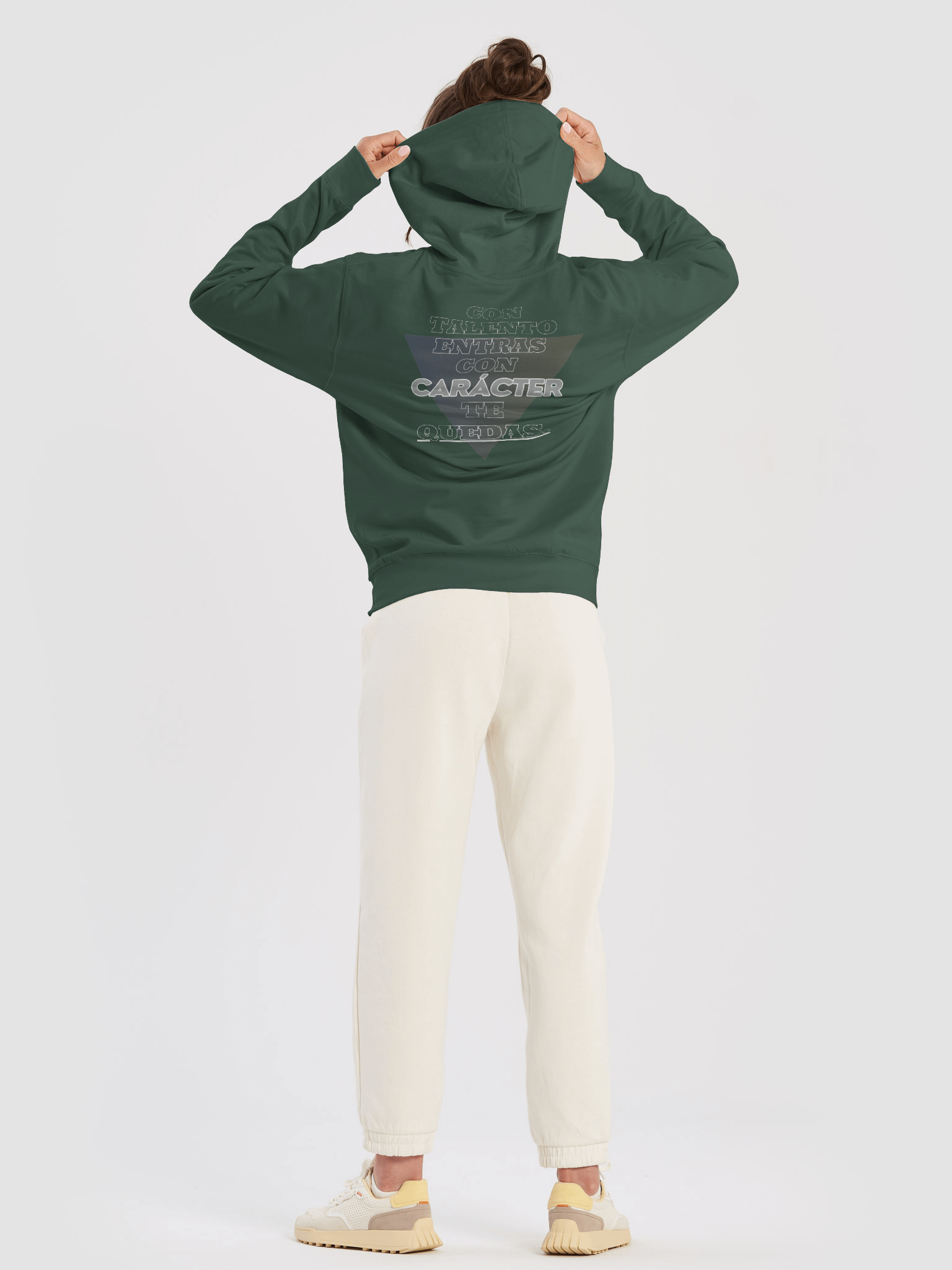 Talento y Caracter Midweight Hoodie Blk/Grey/Pnk product image (4)