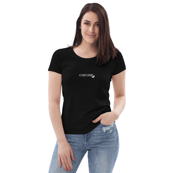 LOLUZCOUTURE Embroidered Organic Fitted Tee product image (1)
