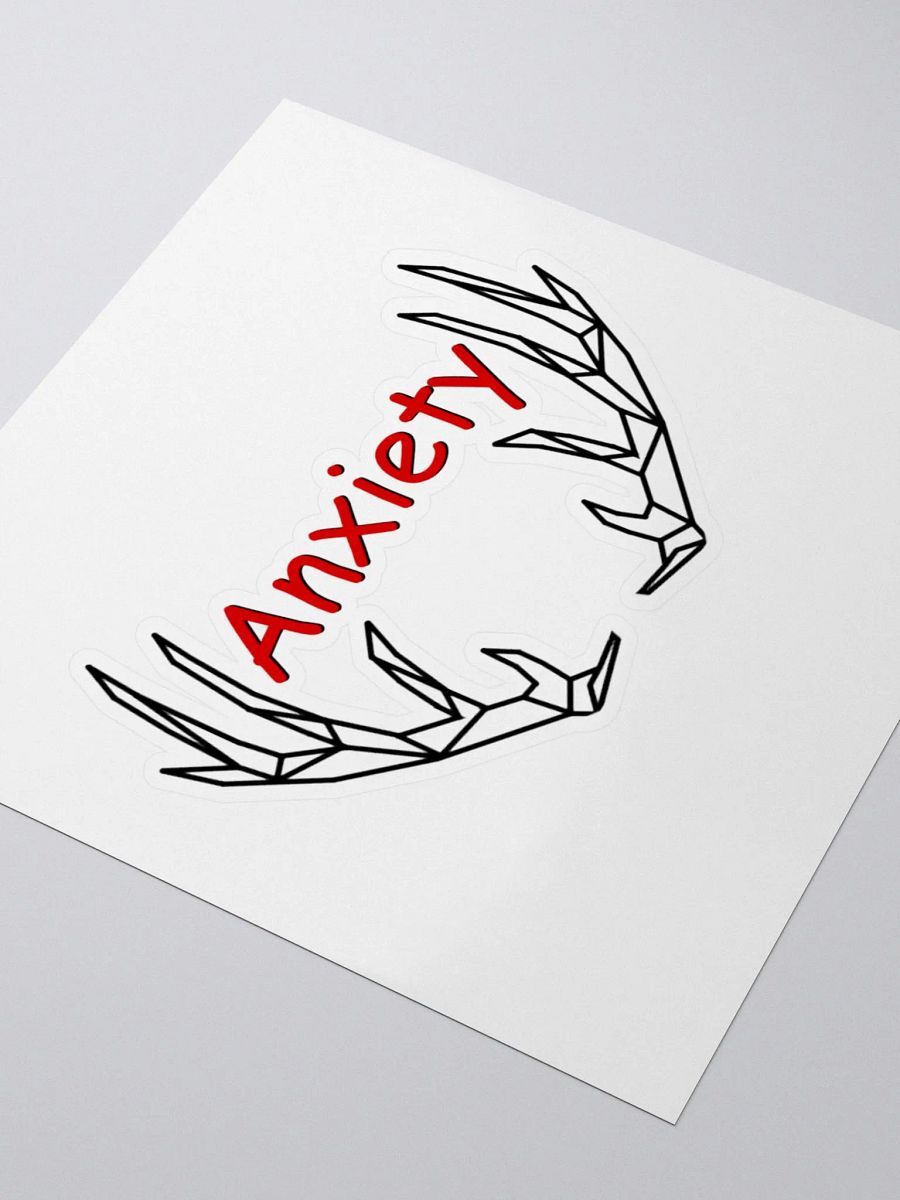 Anxiety sticker - Black & Red product image (3)