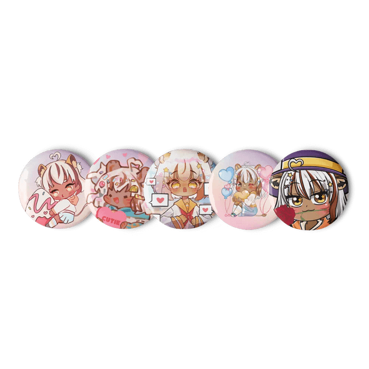 Zanya Valentines Day Pin Set (1.25" only) product image (1)