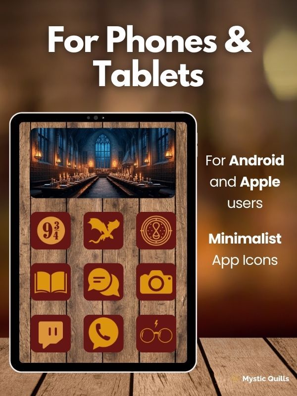 Gryffindor Minimalist App Icon Pack for Phones and Tablets product image (2)