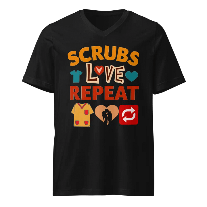 Scrubs ,Love, Repeat V-Neck Tee product image (1)
