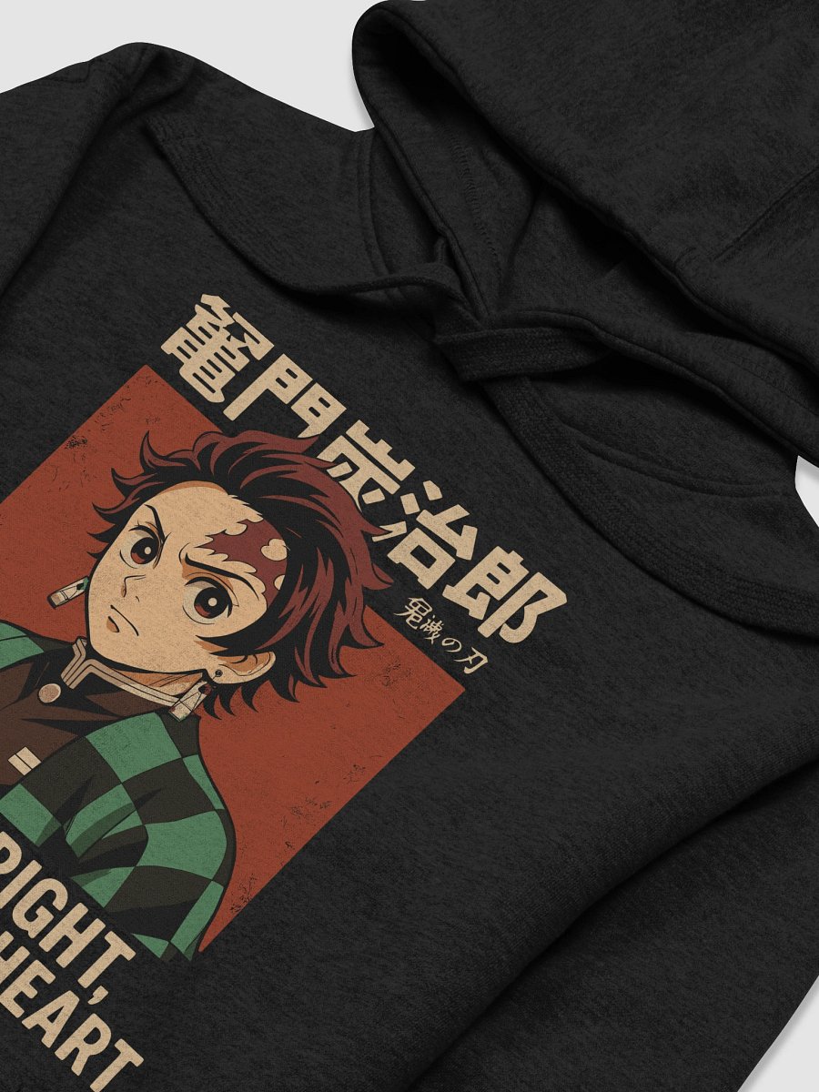 Burn Bright, Heal with Heart Ft.Tanjiro Kamado Premium Unisex Hoodie product image (26)