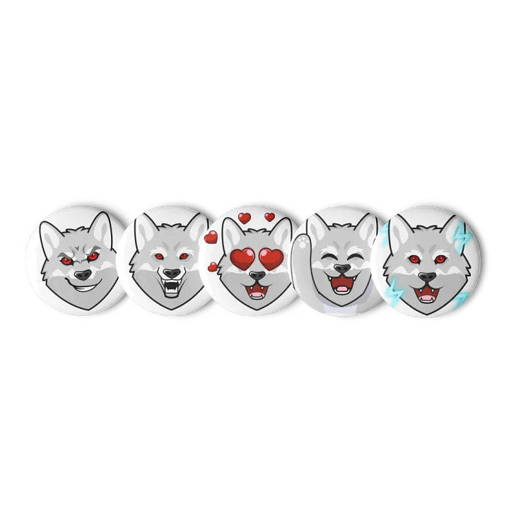 Obo Wolf Pin Button 5-Pack product image (1)