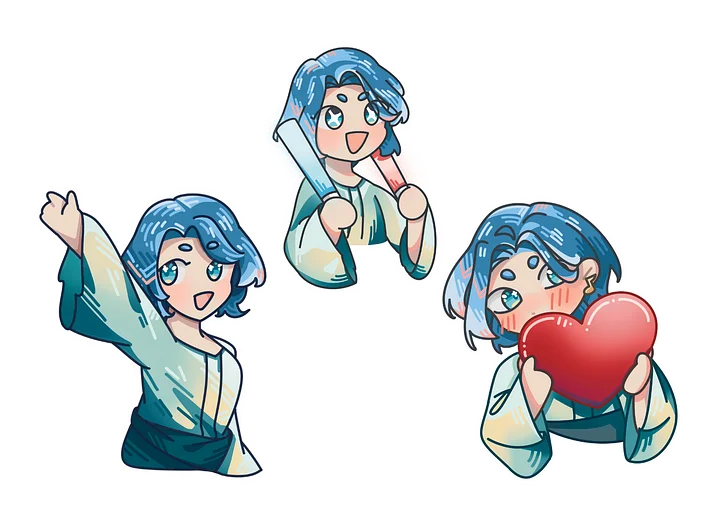 Yu is the Best Sticker Bundle product image (1)