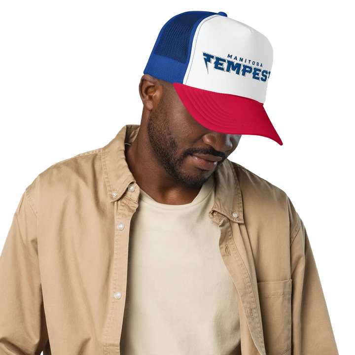 Tempest Dodgeball Club Foam Trucker Hat (Sapphire) product image (45)