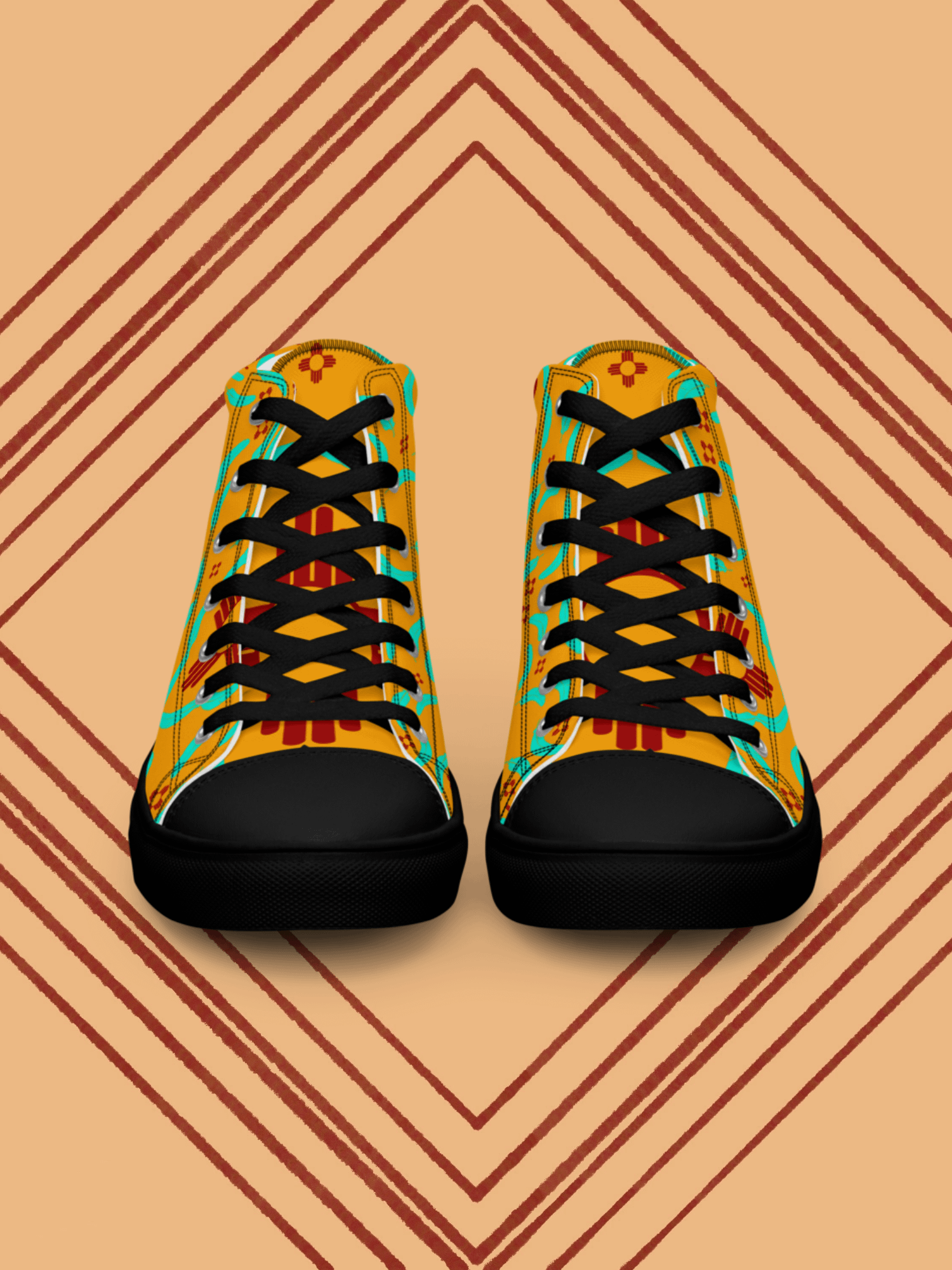Zia Turquoise Feather High Tops product image (5)