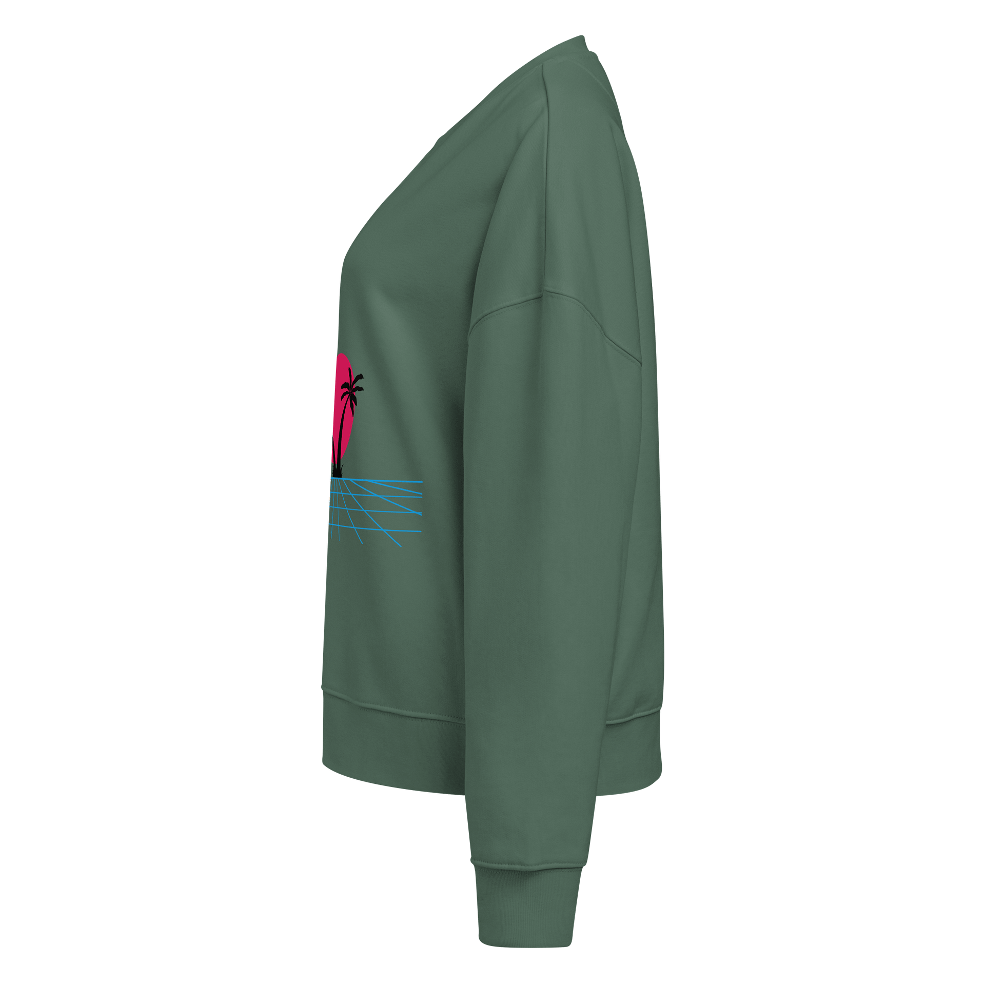 Synthwave Sunset Organic Sweatshirt product image (3)