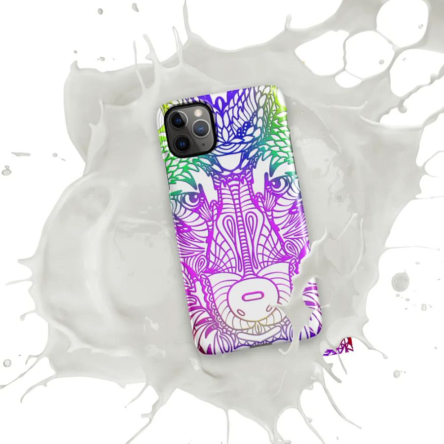 Wolf Head Purplish Mandala Phone Case product image (8)