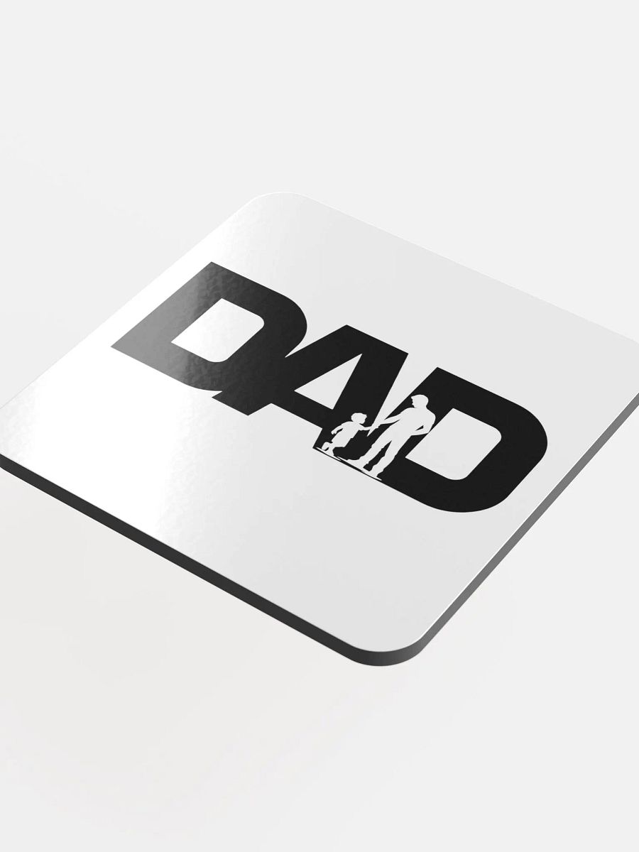 Dad Son Elegant Glossed Cork Coaster product image (4)