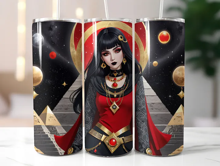 Mystic Girl 20 oz Skinny Stainless Steel Tumbler - v3 product image (2)