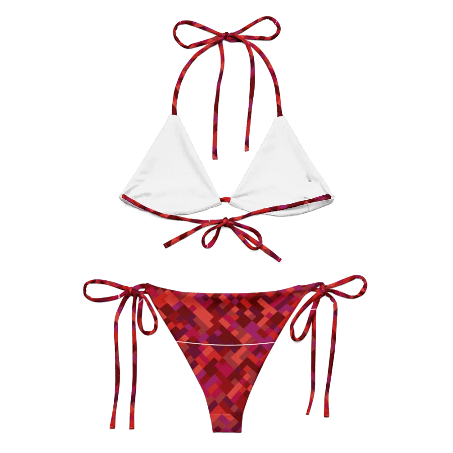 Colorful Mosaic Pattern Design String Bikini - v6 product image (5)