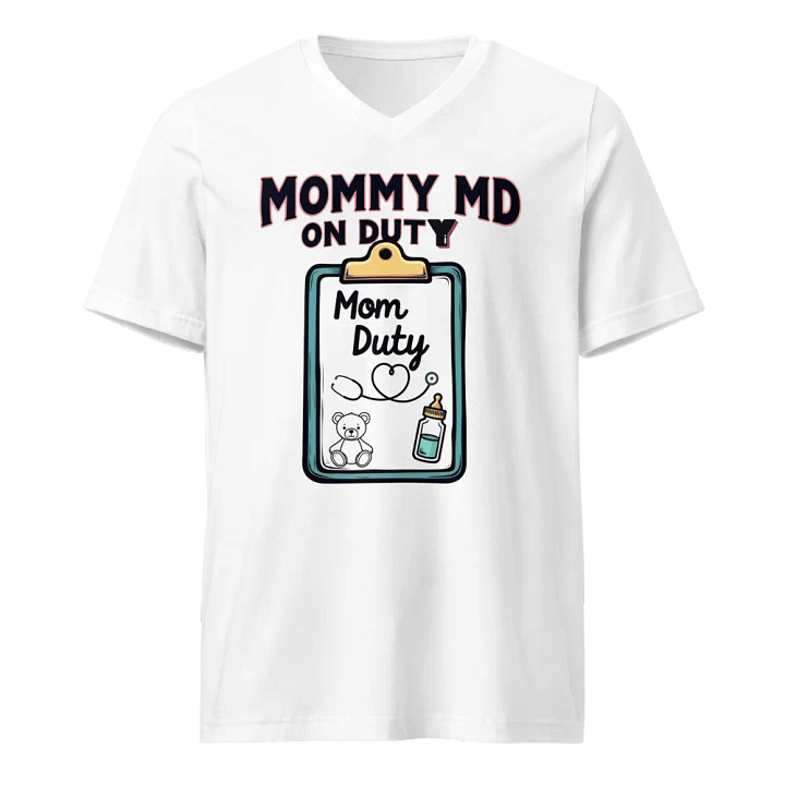 Mommy MD On Duty V-Neck Tee product image (1)